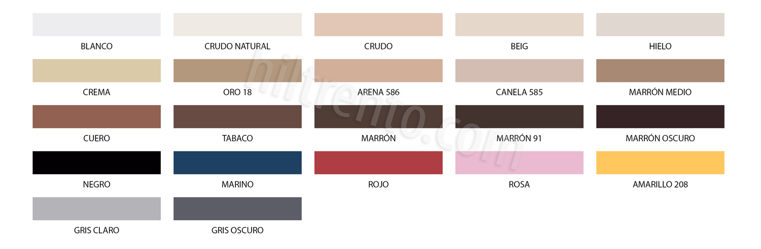 colores hilo algodon poliester