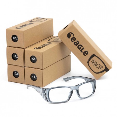 Gafas seguridad graduadas para presbicia/vista cansada, protección resistente anti impactos CE EN 166