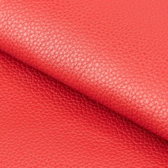 Piel cuero vacuno grabado en relieve, color rojo, grosor...