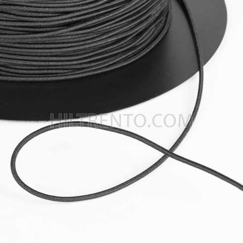 Cordón elástico 1,5 mm  Nº 1 negro - Carrete 300 mts