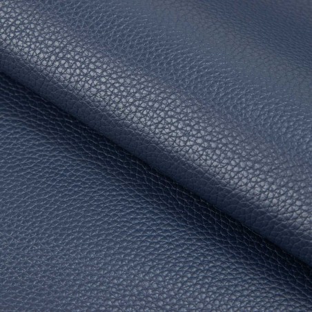 Piel cuero vacuno grabado en relieve, color azul navy, grosor 1,4 - 1,6 mm