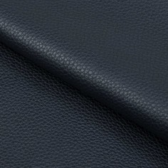 Piel cuero vacuno grabado en relieve, color azul marino,...