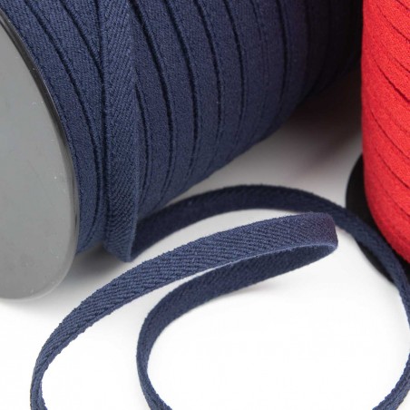Cordón elástico 100% reciclado Recover R Blue ®, 8 mm, diagonal - Rollo 100 metros