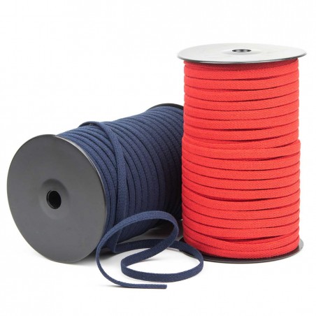 Cordón elástico 100% reciclado Recover R Blue ®, 8 mm, diagonal - Rollo 100 metros