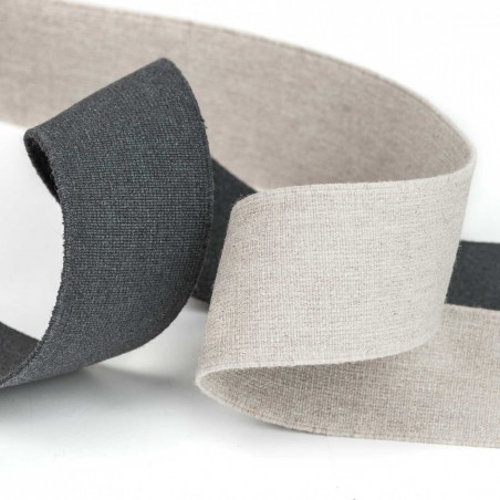 Elástico liso 100% reciclado Recover R Blue ®, 40 mm - Rollo 25 metros