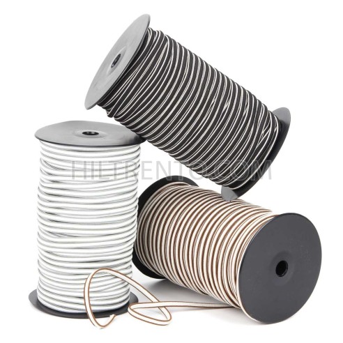 Cordón elástico dos colores TR6, 6 mm - Rollo...