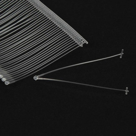 Navete polipropileno doble V loop 65 mm, estándar, transparente, Splendid - Caja 5000 uds