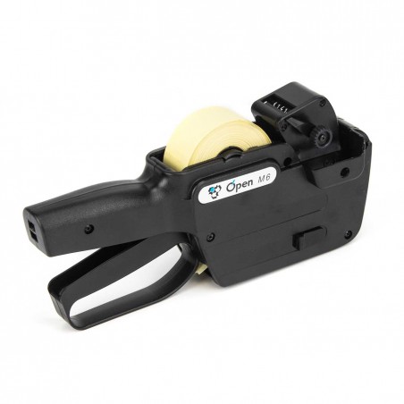 Etiquetadora manual OPEN M6, 1 línea numérica, 6 dígitos extra grandes, 26x16mm