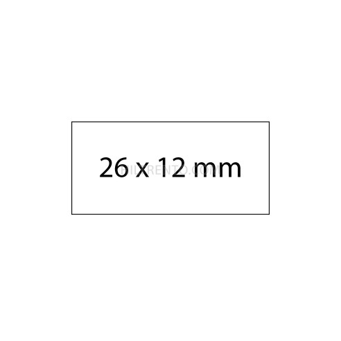 Etiquetas 26x12 blancas rectangulares...