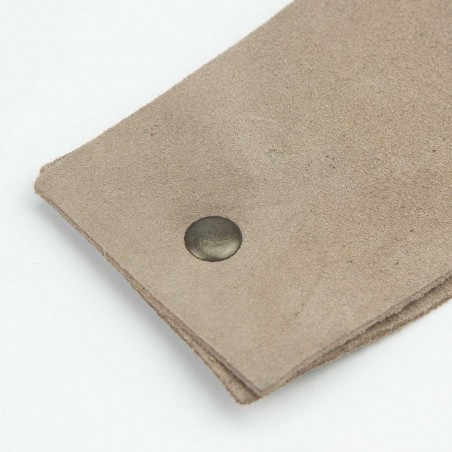 Remache Ø9 mm Hierro oro viejo, doble tapa calotado, para cuero