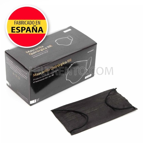 Pack 40 mascarillas Negras quirúrgicas...