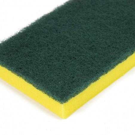 Estropajo verde con esponja grande 158 x 95 mm, Scotch-brite - Pack 12 uds