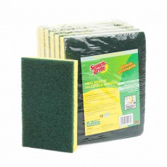 Estropajo verde con esponja grande 158 x 95 mm,...