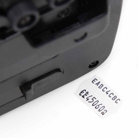 Etiquetadora manual OPEN S16-A, 2 líneas alfanumérica, 8 letras + números, 26x16mm