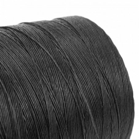 Hilo de lino negro trencilo 4 cabos, especial para coser - Bobina 450 g