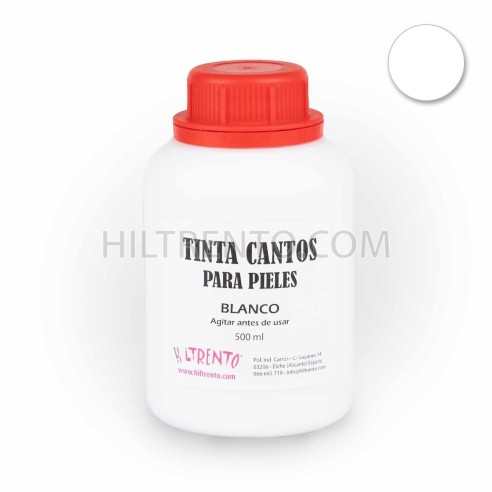 Tinte Blanco para pintar bordes de cuero y...