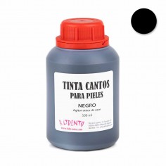Tinte Negro para pintar bordes de cuero y piel, tinta...
