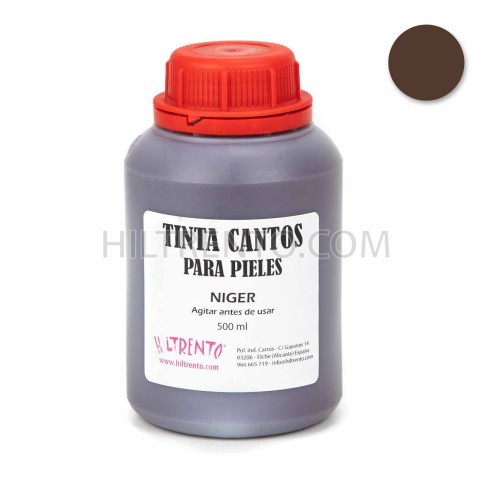 Tinte marrón Niger para pintar bordes de cuero...