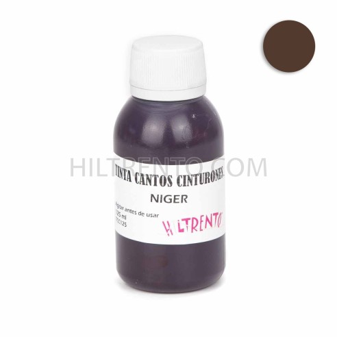 Tinte marrón niger para cantos de piel y...