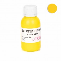 Tinte amarillo para cantos de piel y cinturones - 125 ml