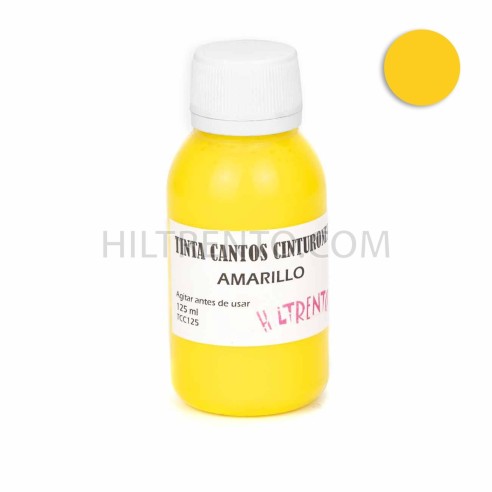 Tinte amarillo para cantos de piel y cinturones...