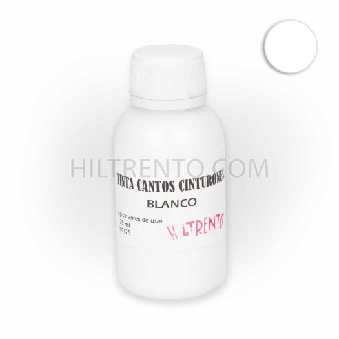 Tinte blanco para cantos de piel y cinturones -...