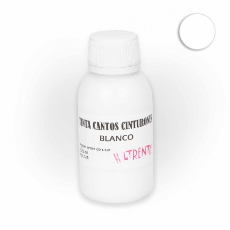 Tinte blanco para cantos de piel y cinturones - 125 ml