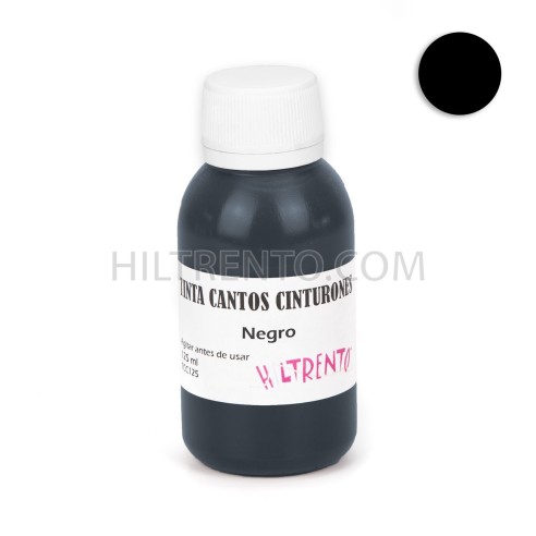 Tinte negro para cantos de piel y cinturones -...