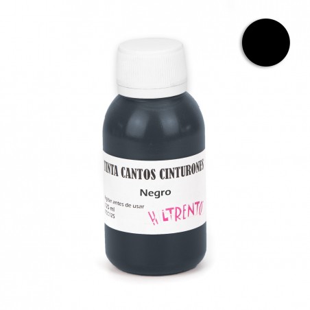 Tinte negro para cantos de piel y cinturones - 125 ml