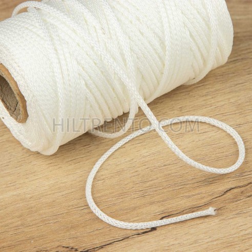 Trencilla blanca de poliéster 1.8 mm, hilo...