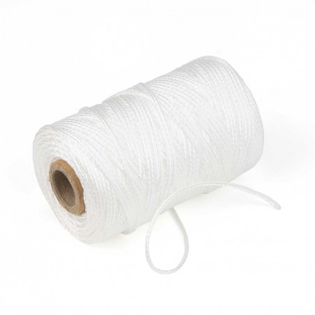 Trencilla blanca de polipropileno 1.8 mm, hilo replanteo tiralíneas, cuerda guía