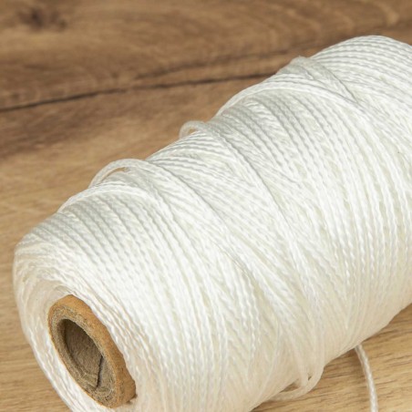 Trencilla blanca de polipropileno 1.8 mm, hilo replanteo tiralíneas, cuerda guía