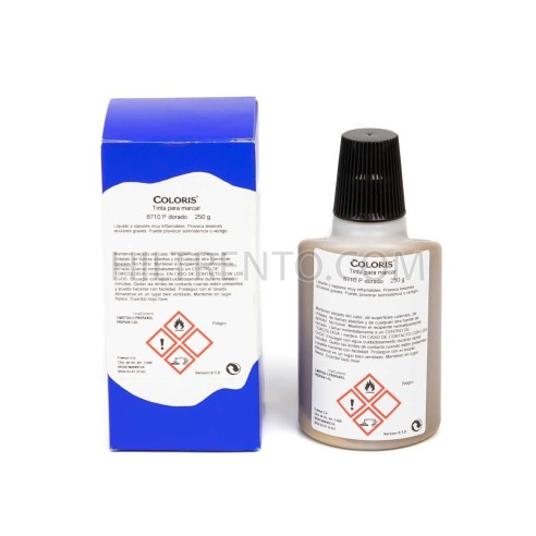 Tinta multiusos Coloris 8710 P Oro dorada - 250 g