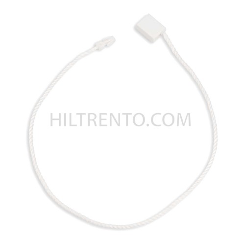 Marchamo reciclado plano blanco, hilo etiquetar...