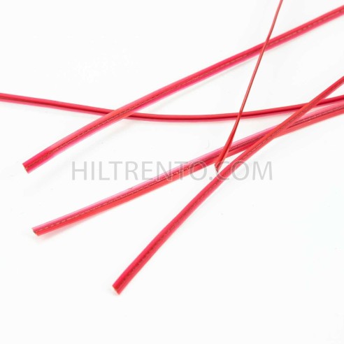 Alambre twist 3 mm 0.58 rojo, plastificado clip...