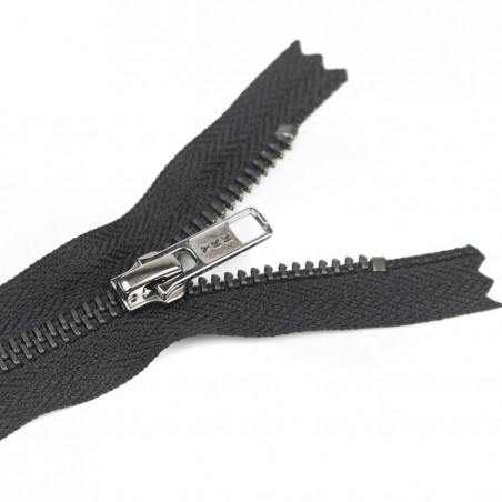 Cremallera YKK metálica malla 5 grafito - 12 cm - Pack 100 uds.