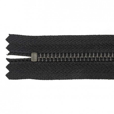 Cremallera YKK metálica malla 5 grafito - 30 cm - Pack 100 uds.