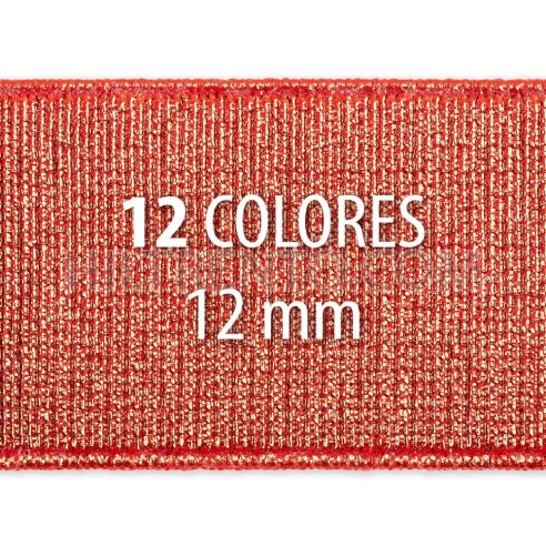 Rollo elástico metalizado