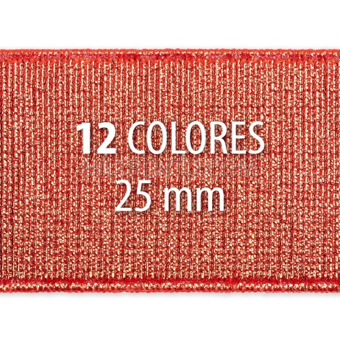 Rollo elástico metalizado