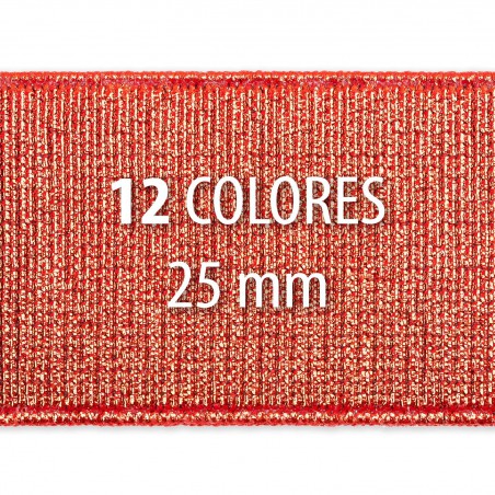 Rollo elástico metalizado