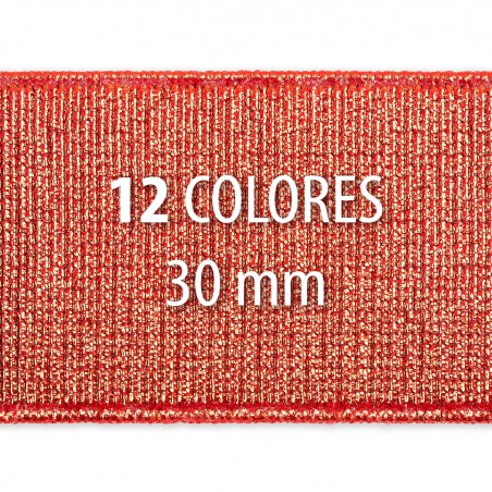 Rollo elástico metalizado