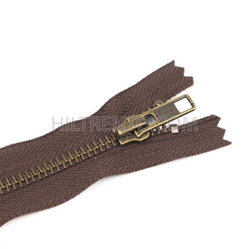 Cremallera YKK metálica malla 5 oro viejo - 30...