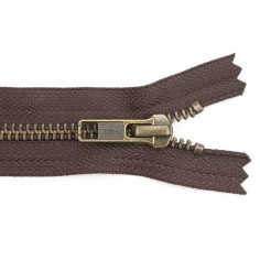 Cremallera YKK metálica malla 5 oro viejo - 34 cm - Pack...