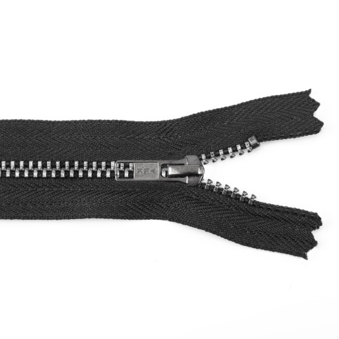 Cremallera YKK metálica malla 3 grafito - 40 cm...
