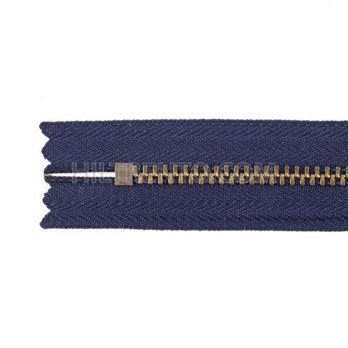 Cremallera YKK metálica malla 3 oro viejo - 50...