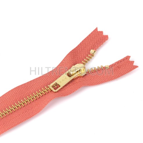 Cremallera YKK metálica malla 5 dorada - 30 cm...
