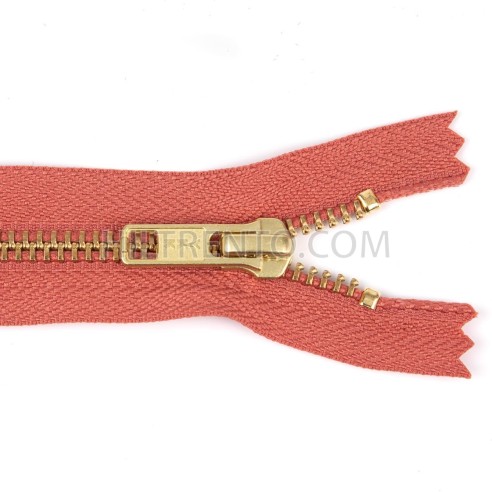 Cremallera YKK metálica malla 5 dorada - 48 cm...