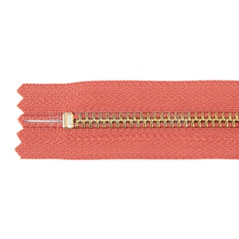 Cremallera YKK metálica malla 5 dorada - 16 cm...