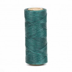 Hilo encerado 1 mm nylon (Poliamida 6.6) - Col. Verde-...