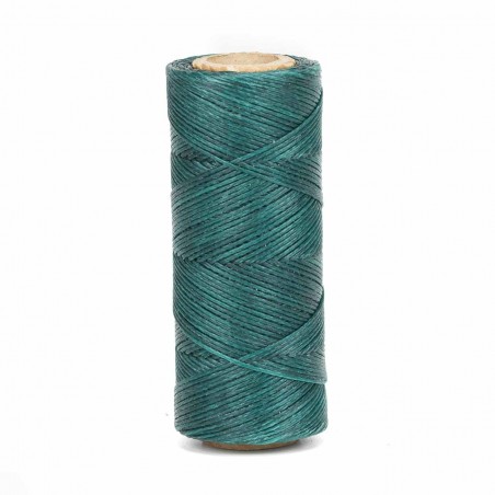 Hilo encerado 1 mm nylon (Poliamida 6.6) - Col. Verde- Bobina 100 mts